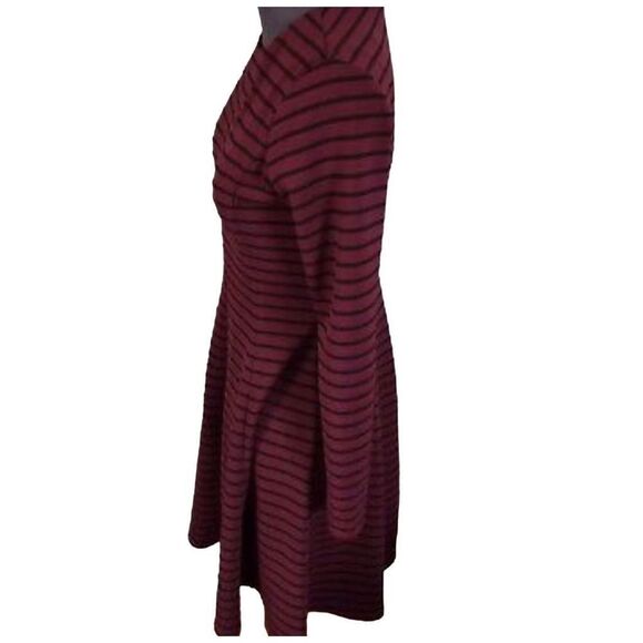 NWOT Hutch Maroon and Black Striped Dress - Picture 2 of 7